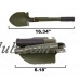 Multi-functional Military Folding Shovel Survival Spade Emergency Garden Camping-Green color   